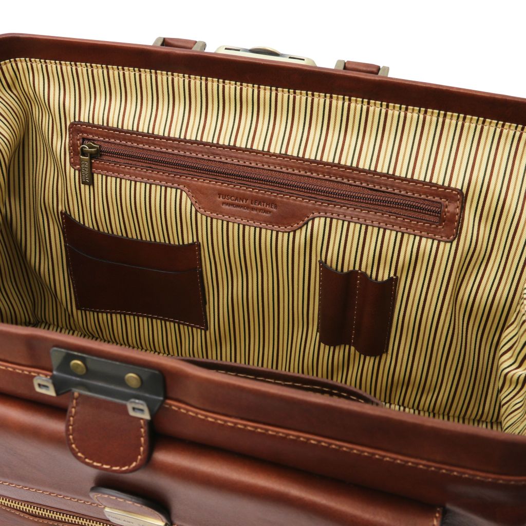 Tuscany Leather Giotto Doktorsväska #Färg_Brun