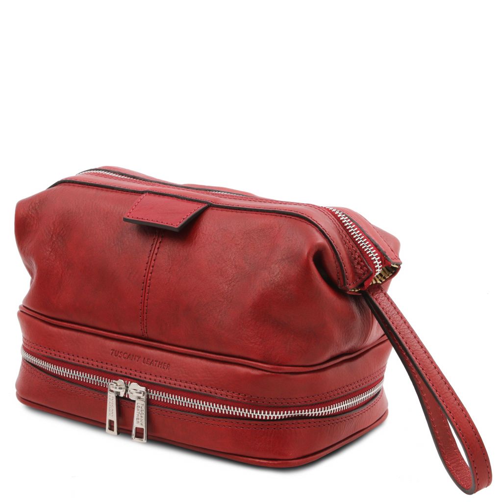 Tuscany Leather Jacob Necessär #Färg_Röd