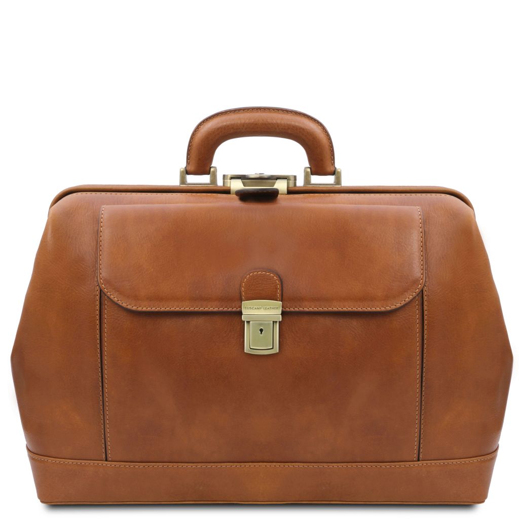 Tuscany Leather Leonardo Doktorsväska #Färg_Cognac