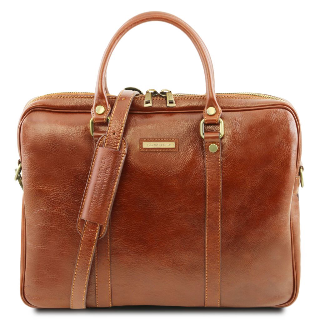 Tuscany Leather Prato Datorväska #Färg_Honung