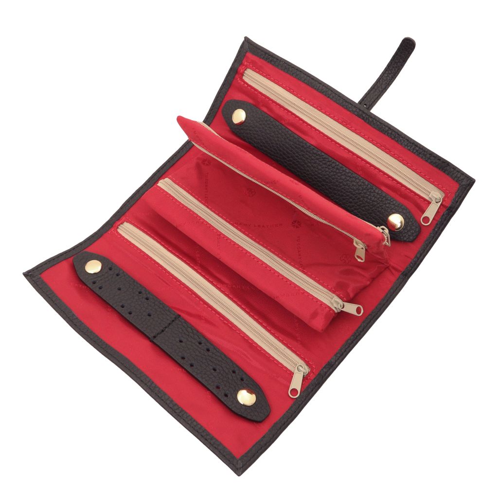Tuscany Leather Soft Leather Jewellery Case Smyckesförvaring #Färg_Svart