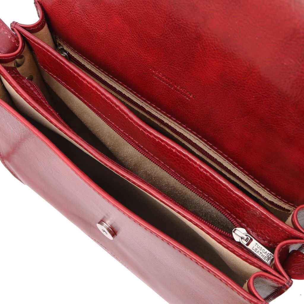 Tuscany Leather Greta Axelväska #Färg_Röd