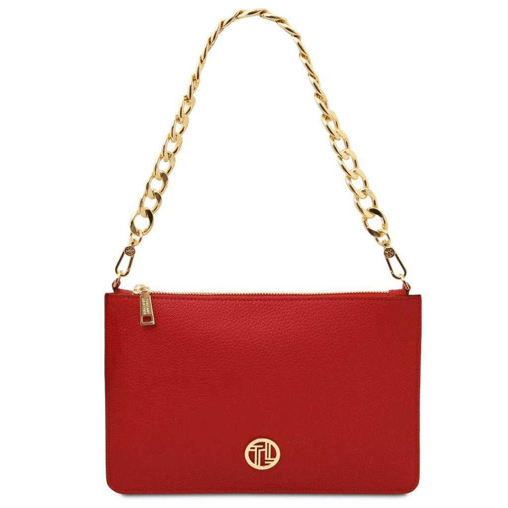 Tuscany Leather Diva Handväska #Färg_Läppstift Rött