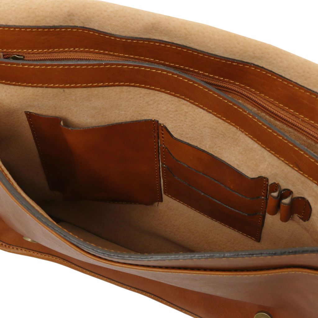 Tuscany Leather TL Messenger Axelremsväska #Färg_Cognac