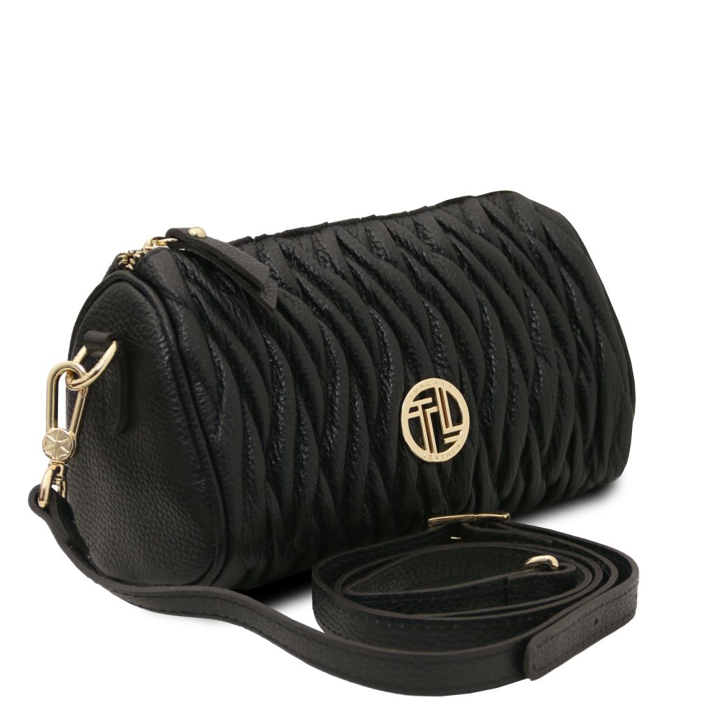 Tuscany Leather Chantilly Handväska #Färg_Svart