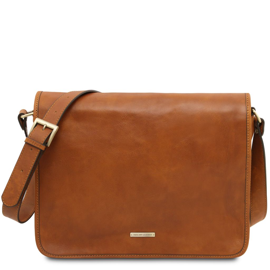 Tuscany Leather TL Messenger Axelremsväska #Färg_Cognac