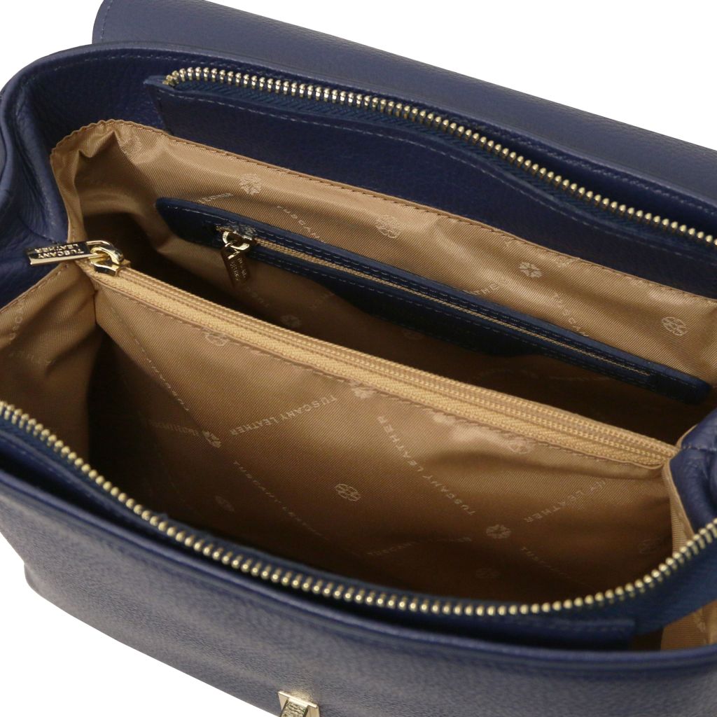 Tuscany Leather Silene Handväska #Färg_Mörkblå