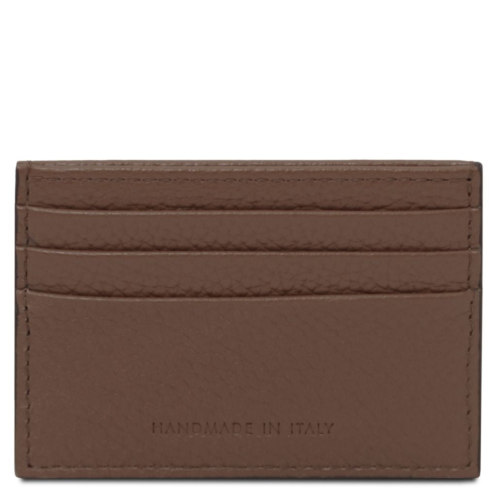 Tuscany Leather Card Holder Korthållare #Färg_Tobak