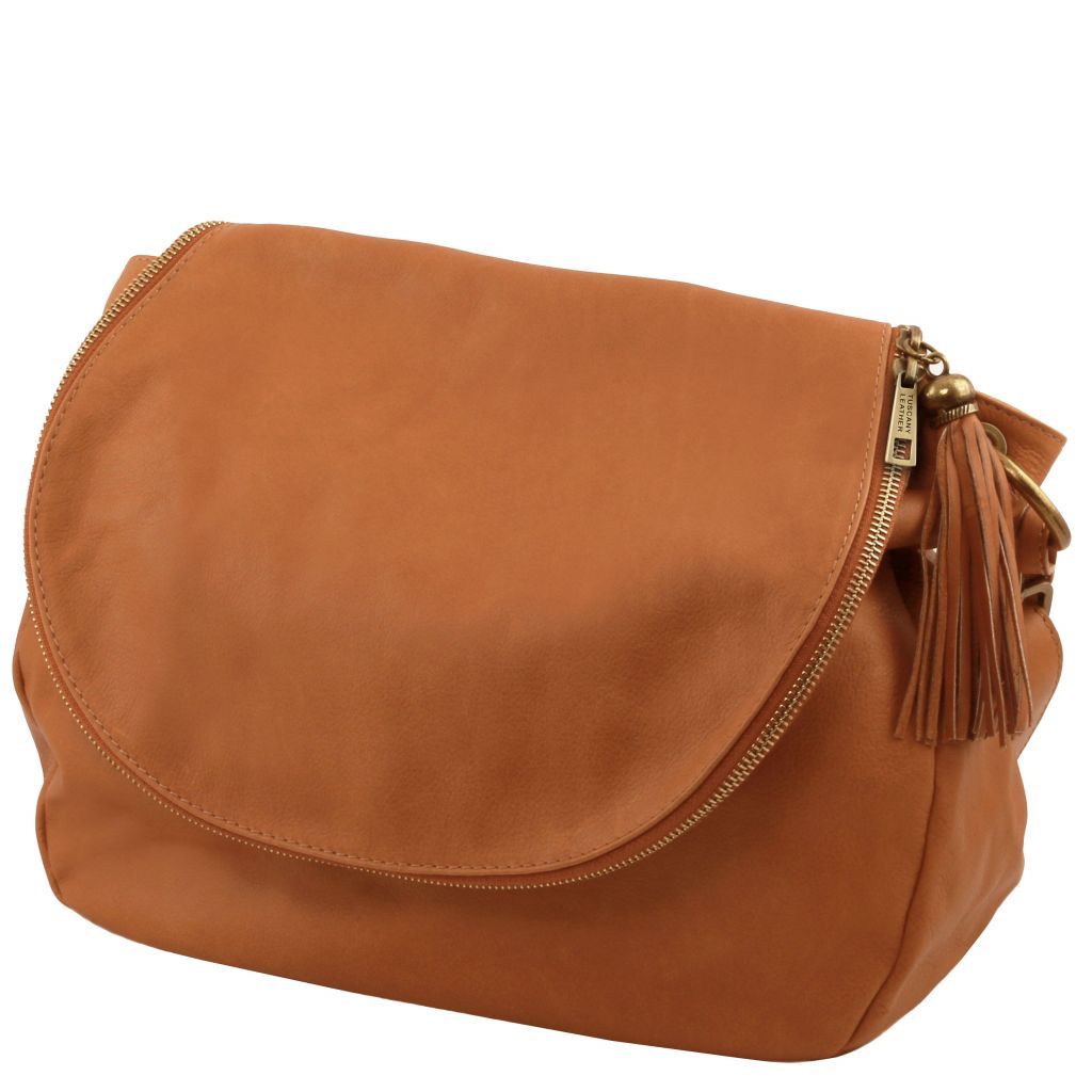 Tuscany Leather TL Bag Axelväska #Färg_Cognac