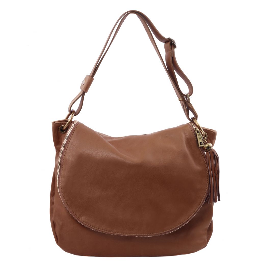 Tuscany Leather TL Bag Axelväska #Färg_Kanel