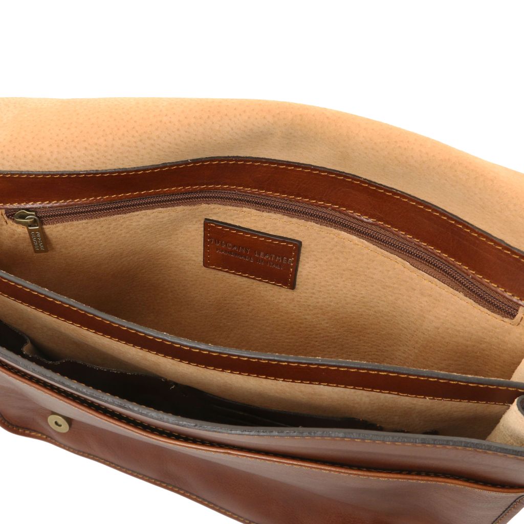 Tuscany Leather TL Messenger Axelremsväska #Färg_Brun