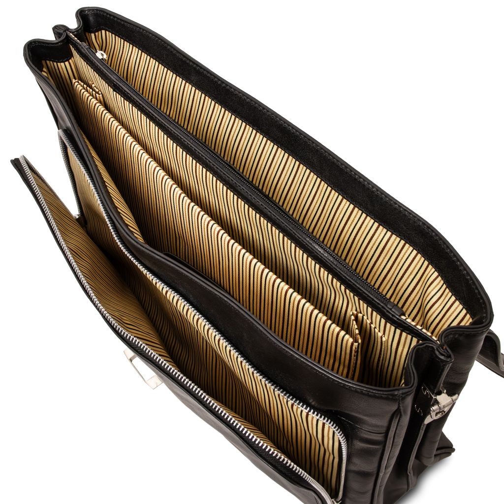 Tuscany Leather Alessandria Datorväska #Färg_Mörkbrun