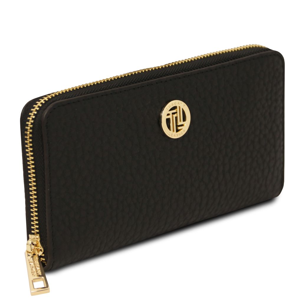 Tuscany Leather Financier Plånbok #Färg_Svart
