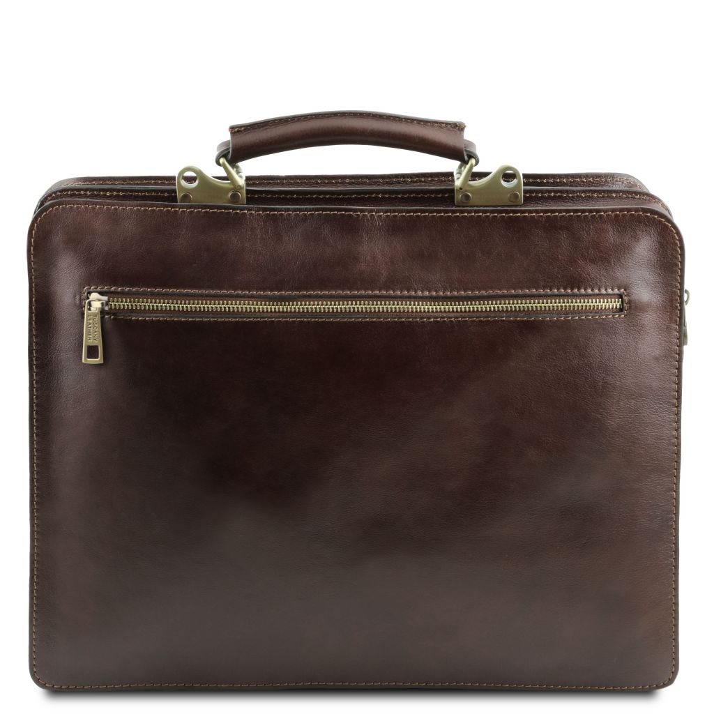 Tuscany Leather Venezia Portfölj #Färg_Mörkbrun