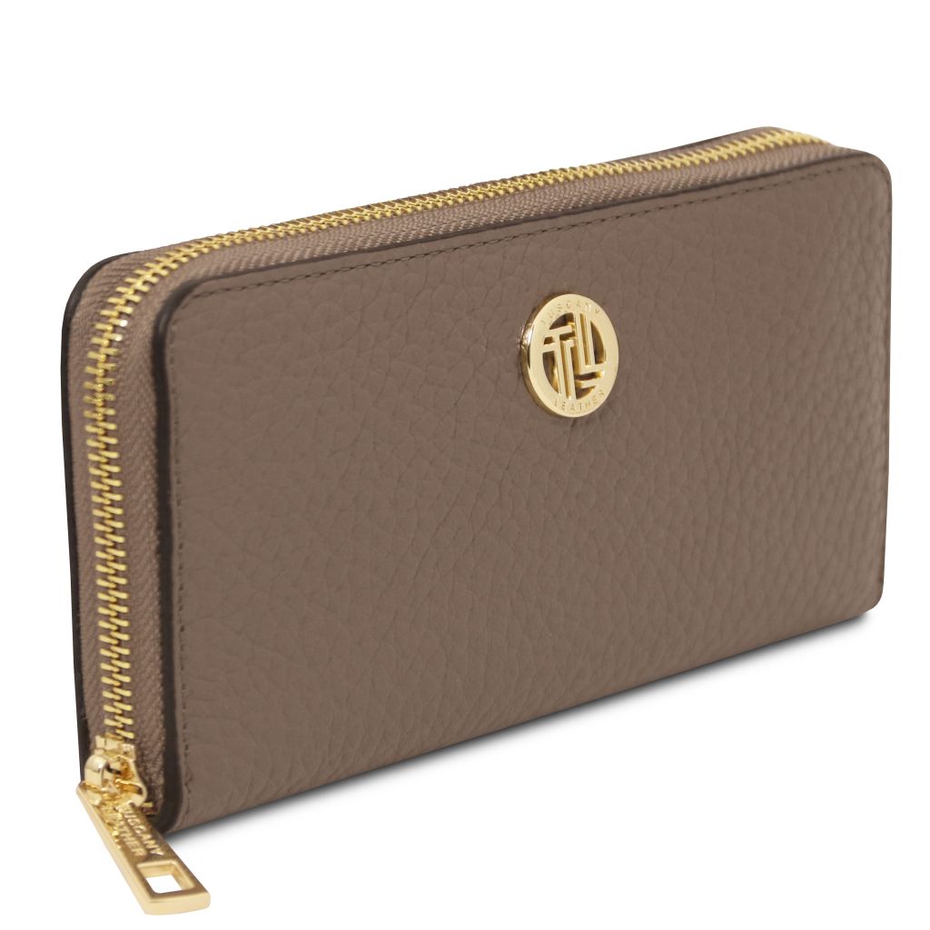 Tuscany Leather Financier Plånbok #Färg_Taupe
