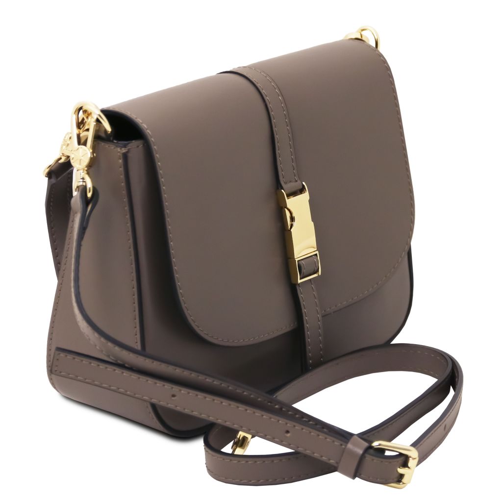 Tuscany Leather Nausica Handväska #Färg_Mörk Taupe