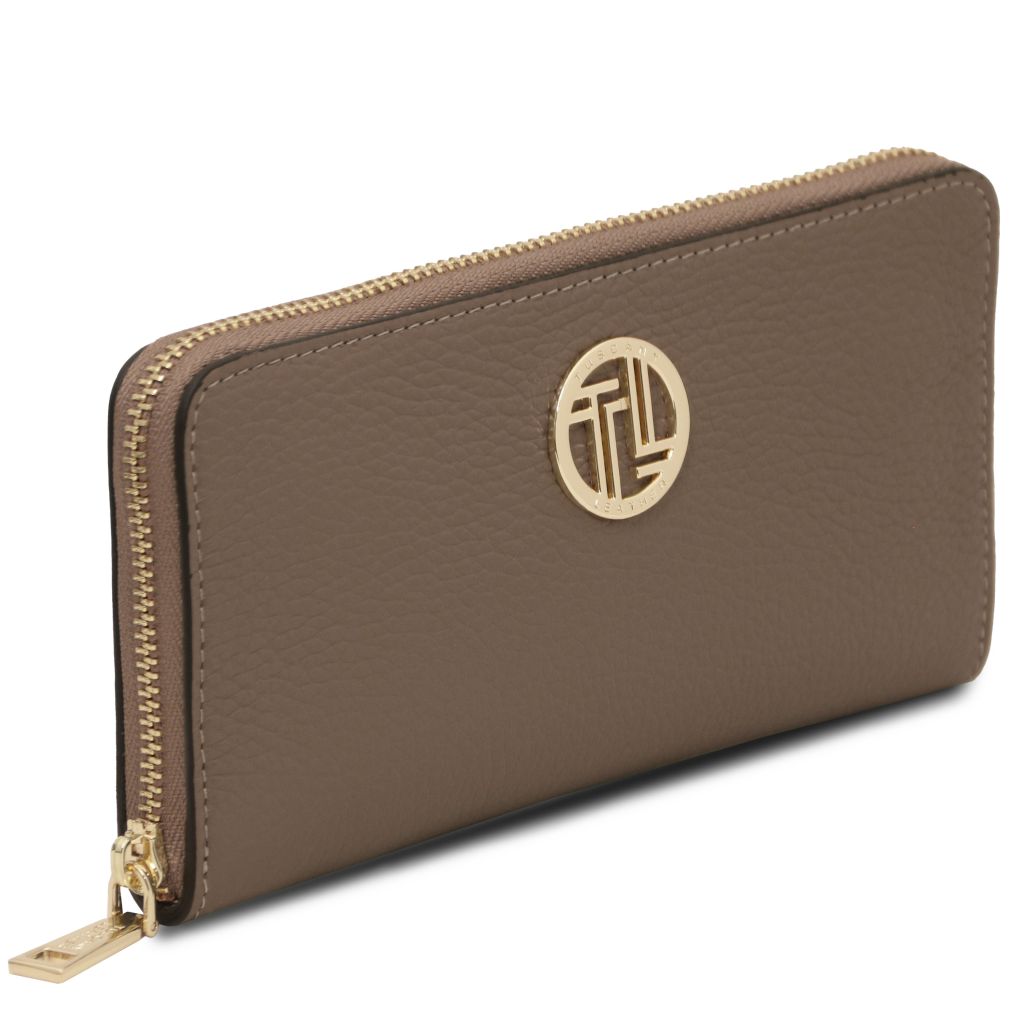 Tuscany Leather Financier Plånbok #Färg_Taupe