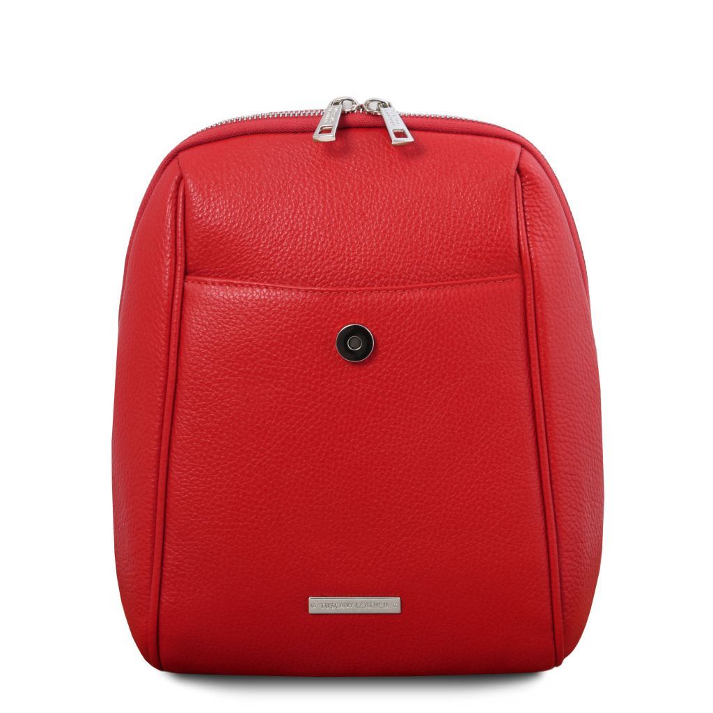 Tuscany Leather TL Bag Ryggsäck #Färg_Läppstift Rött