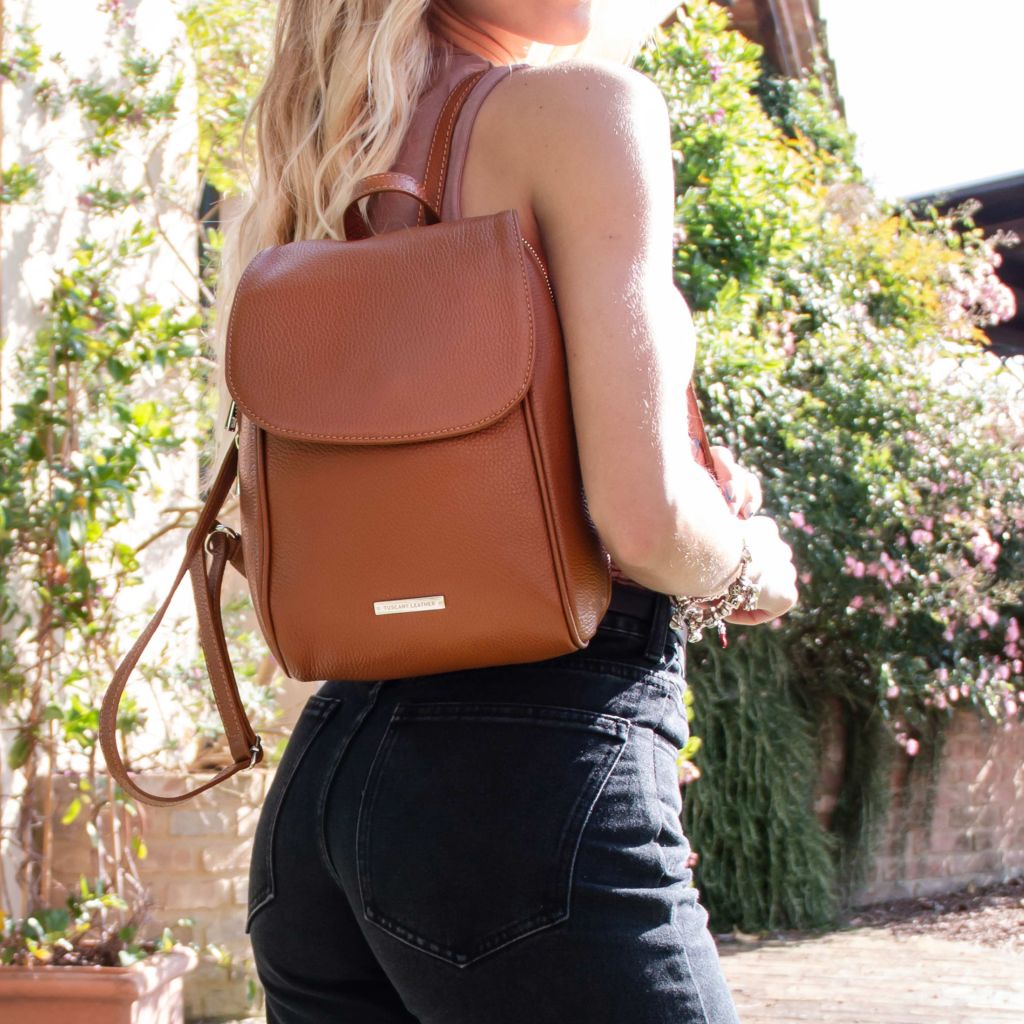 Tuscany Leather TL Bag Ryggsäck #Färg_Cognac