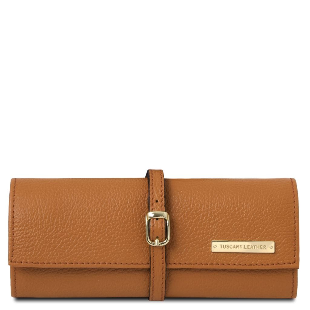 Tuscany Leather Soft Leather Jewellery Case Smyckesförvaring #Färg_Cognac
