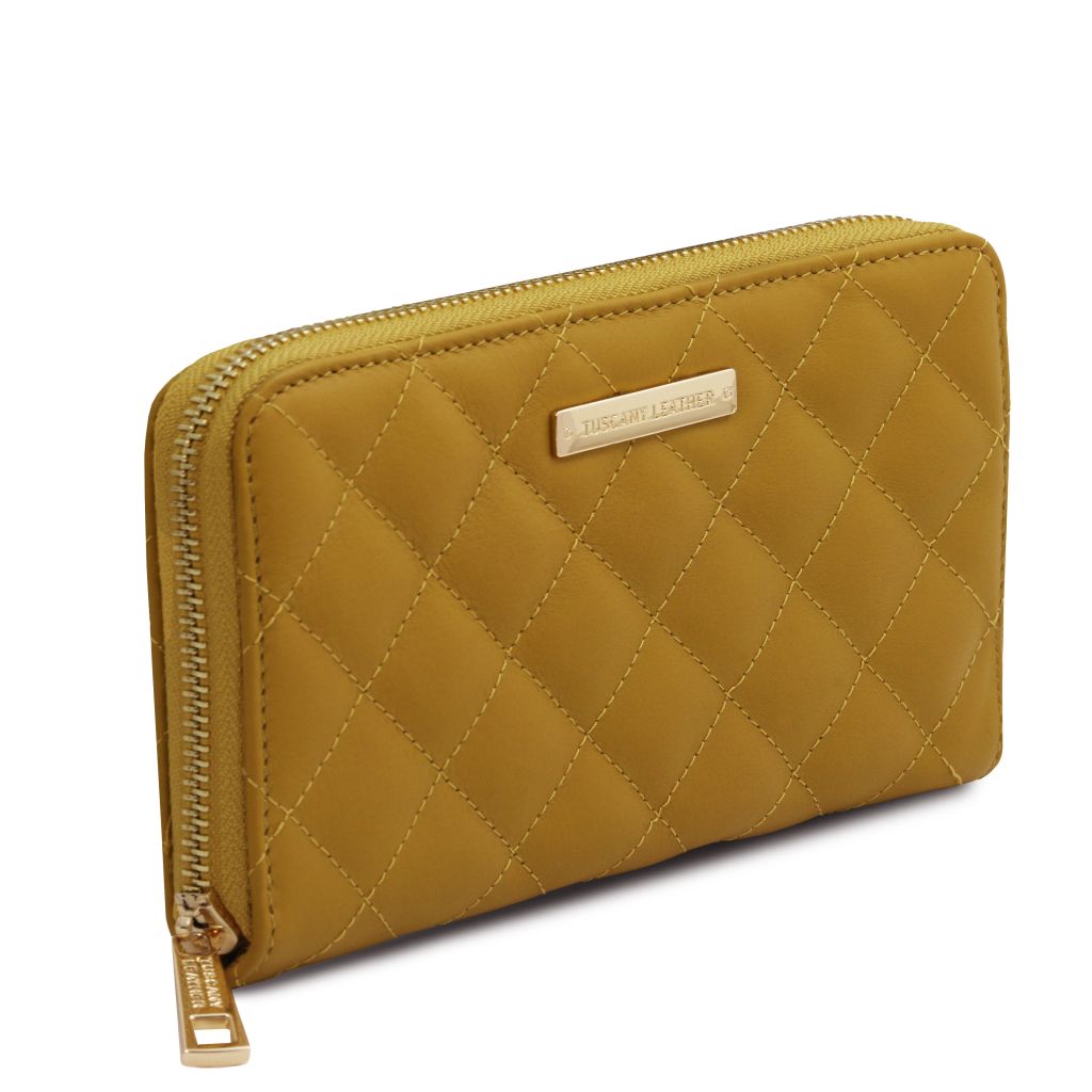 Tuscany Leather Penelope Plånbok #Färg_Senap