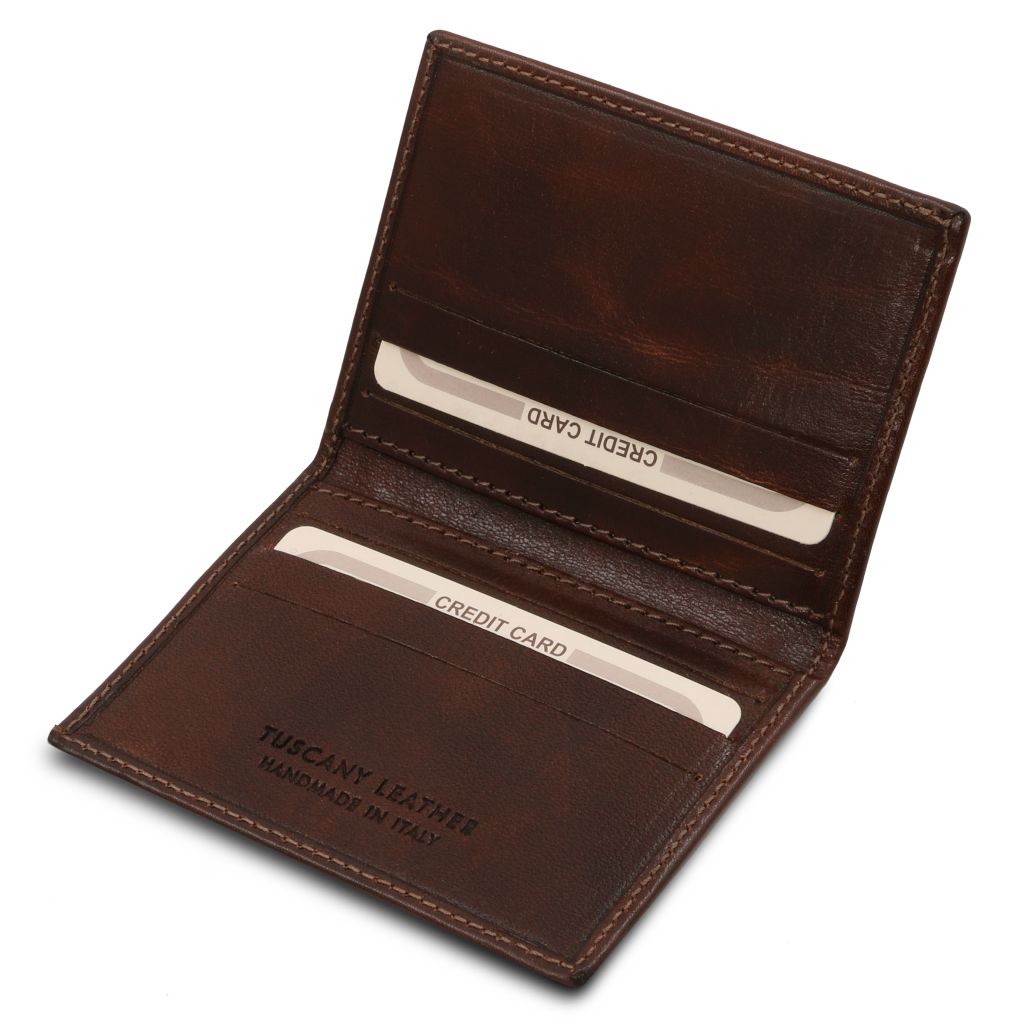 Tuscany Leather Exclusive Korthållare #Färg_Mörkbrun