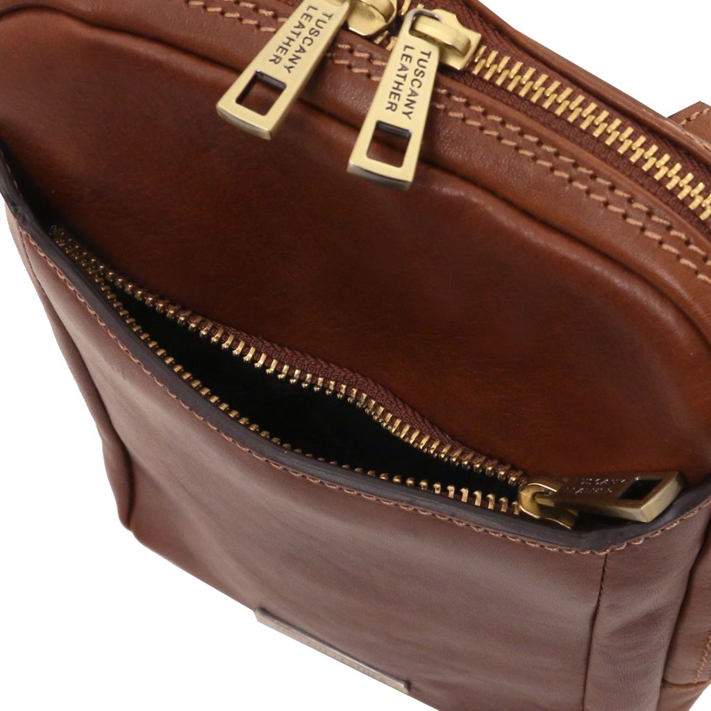 Tuscany Leather Mark Axelremsväska #Färg_Brun