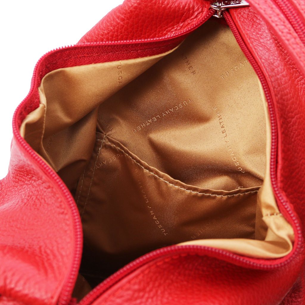 Tuscany Leather Shanghai Ryggsäck #Färg_Läppstift Rött