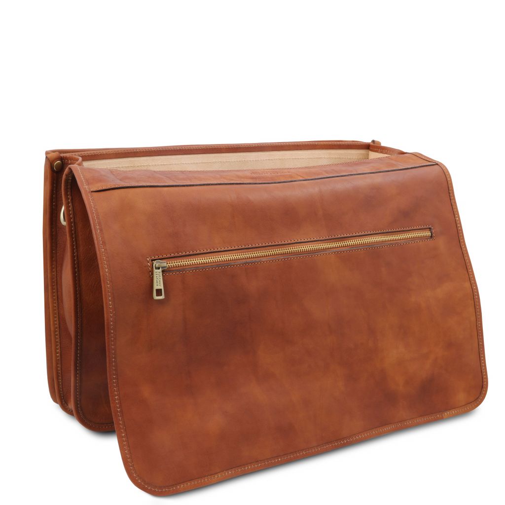 Tuscany Leather Ancona Datorväska #Färg_Cognac