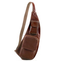 Tuscany Leather Crossover Slingväska #Färg_Brun