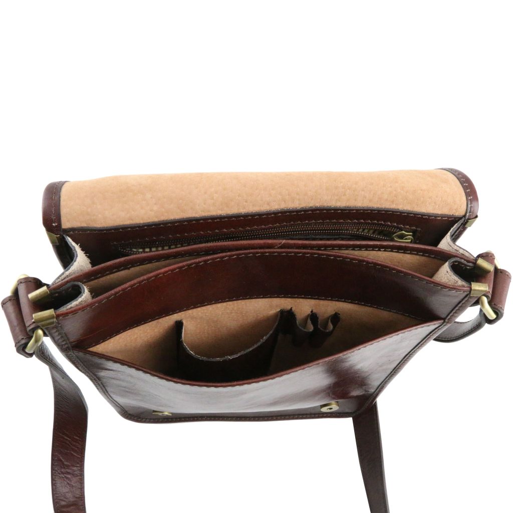 Tuscany Leather TL Messenger Axelremsväska #Färg_Brun