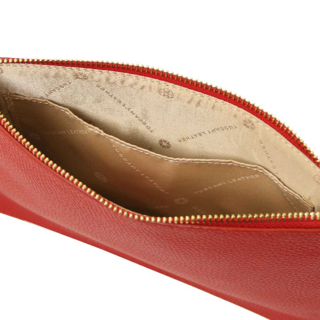 Tuscany Leather Diva Handväska #Färg_Läppstift Rött