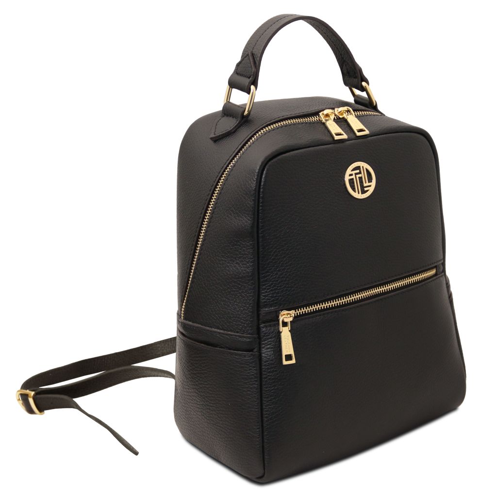 Tuscany Leather Prisma Ryggsäck #Färg_Svart