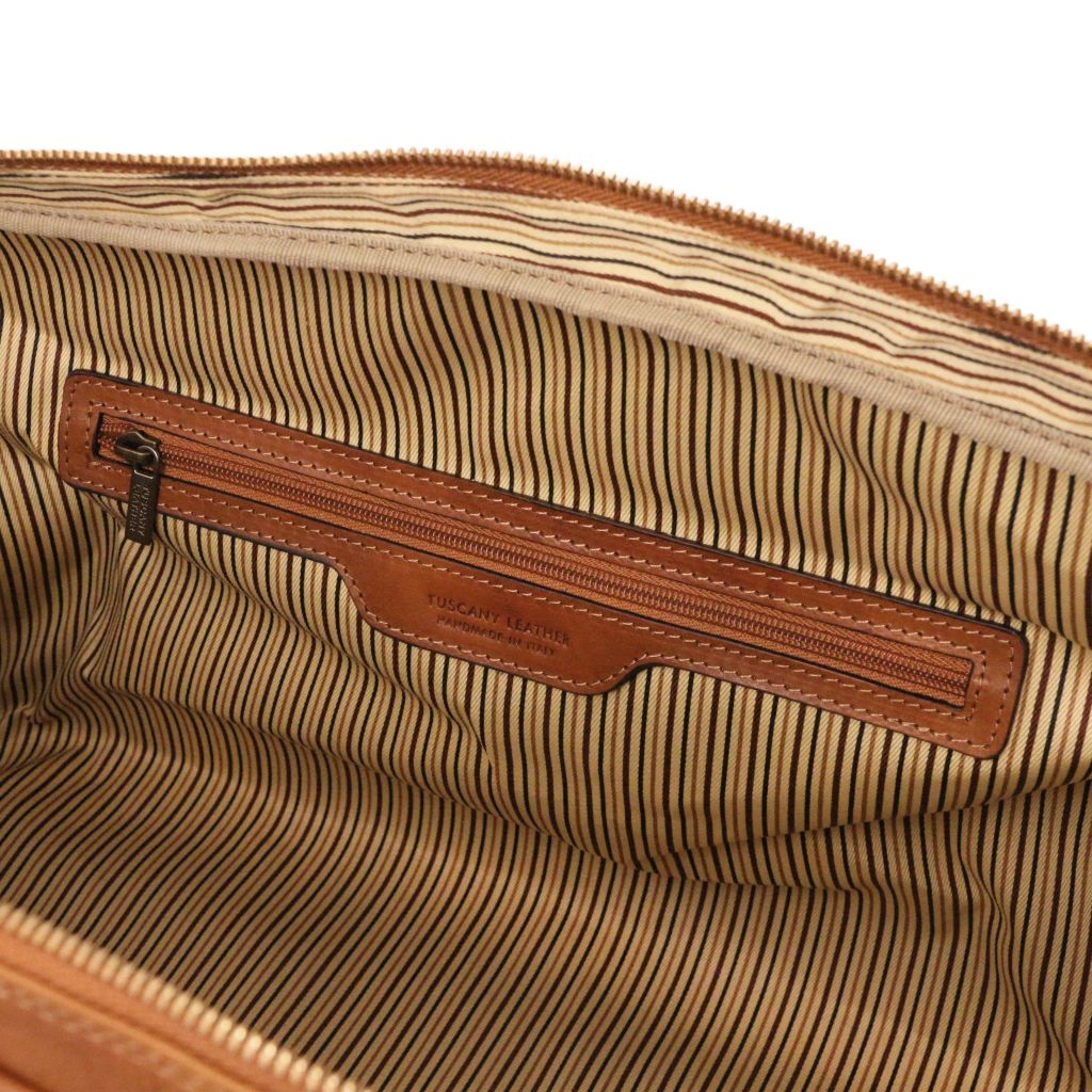 Tuscany Leather Lisbona S Weekendväska #Färg_Mörkbrun