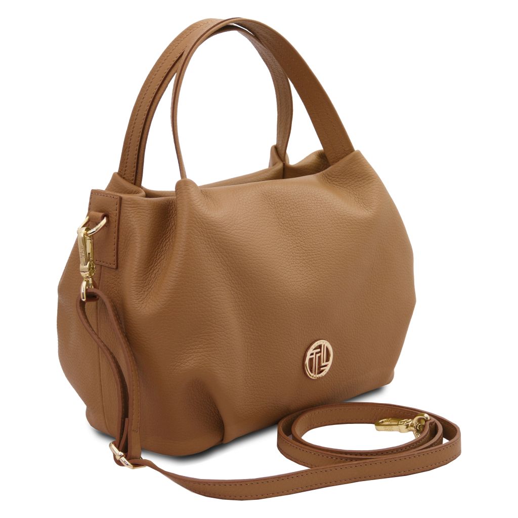 Tuscany Leather Nora Handväska #Färg_Caramel Brun
