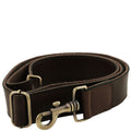 Tuscany Leather Adjustable Shoulder Strap Axelrem #Färg_Mörkbrun