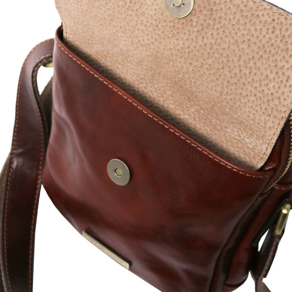 Tuscany Leather Larry Axelremsväska #Färg_Brun