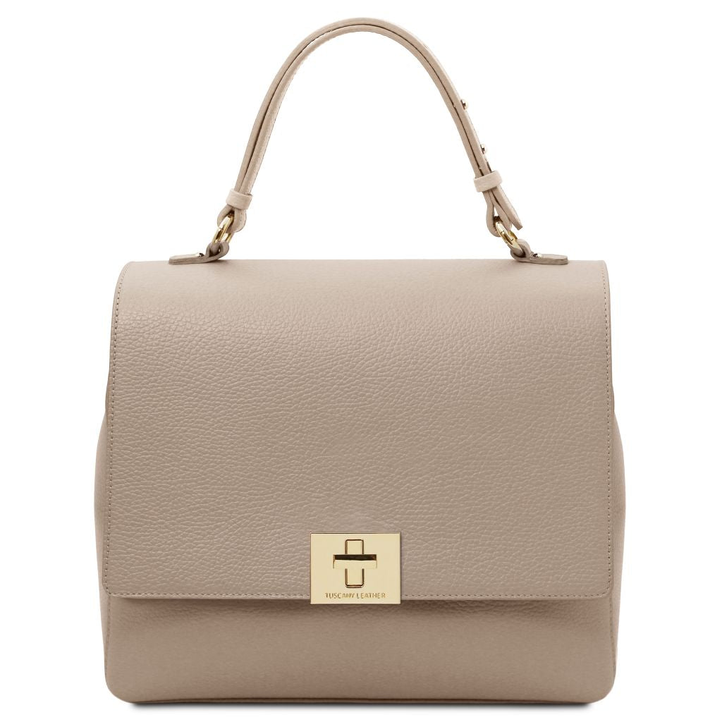 Tuscany Leather Silene Handväska #Färg_Ljus Taupe