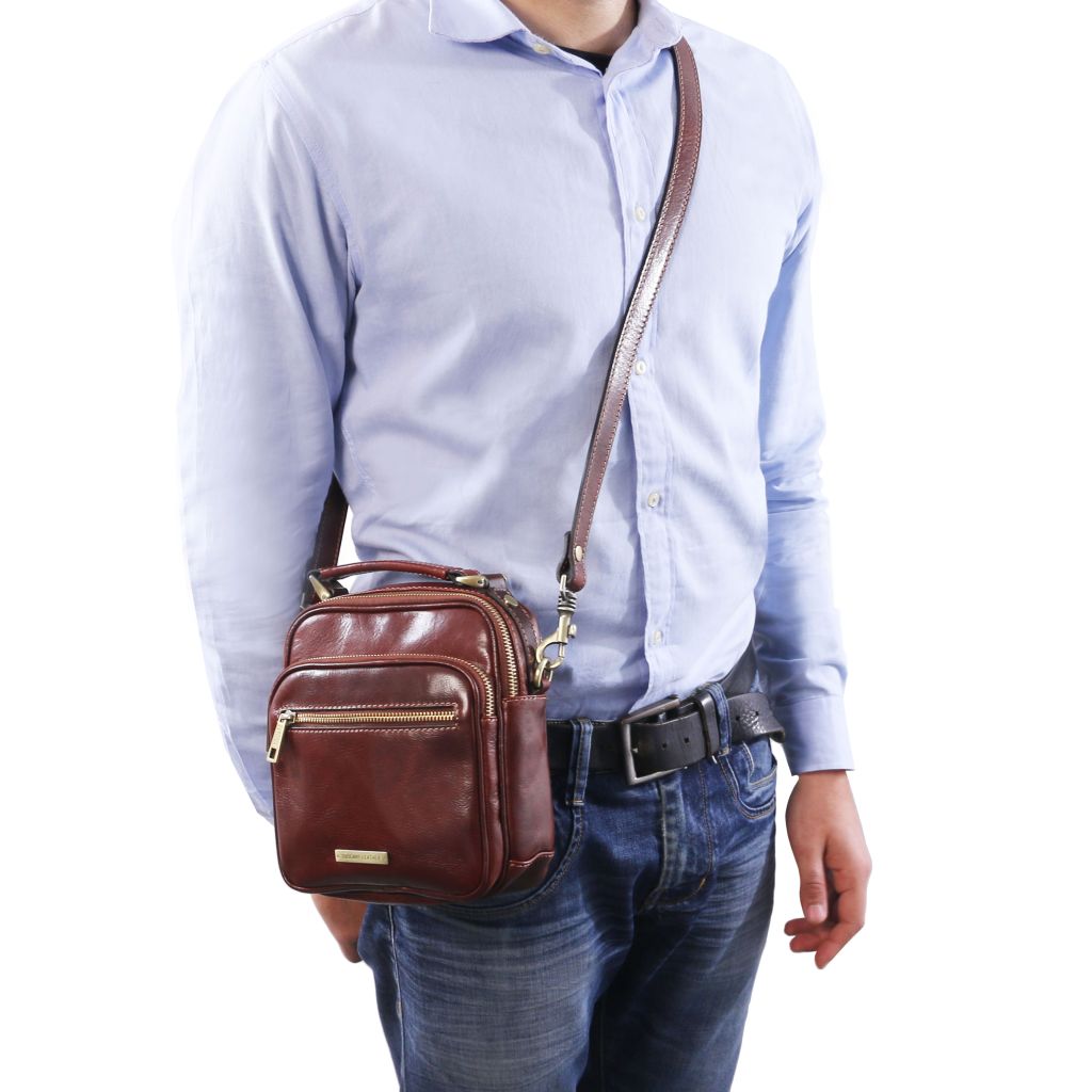 Tuscany Leather Paul Axelremsväska #Färg_Honung