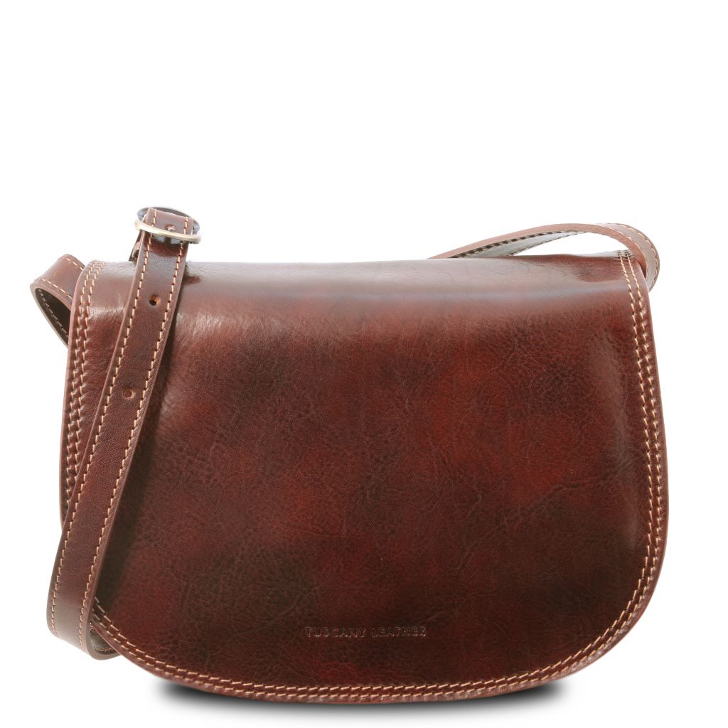 Tuscany Leather Isabella Axelremsväska #Färg_Brun