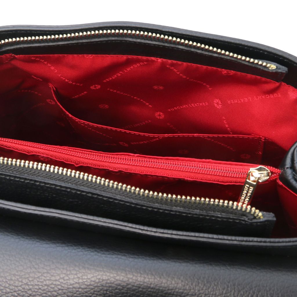 Tuscany Leather Silene Handväska #Färg_Svart