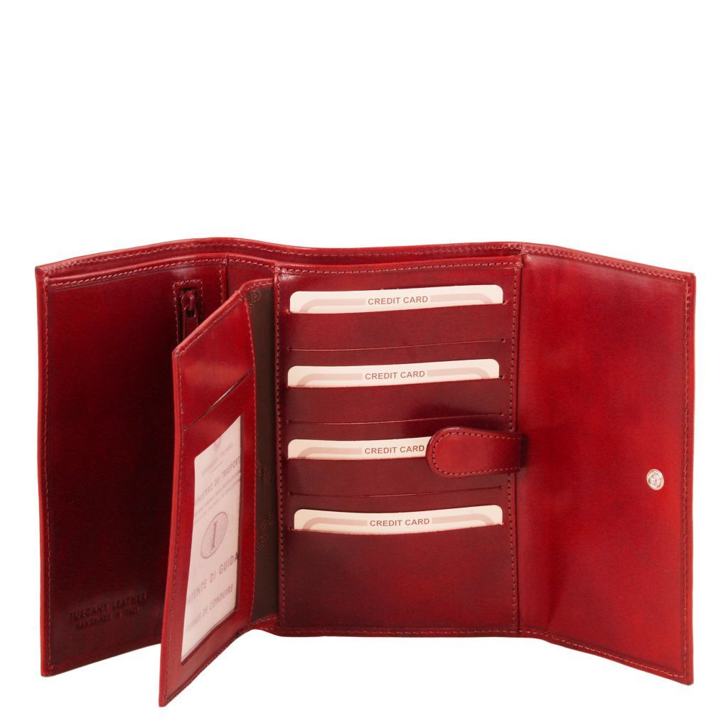 Tuscany Leather Exclusive 4 Plånbok #Färg_Röd