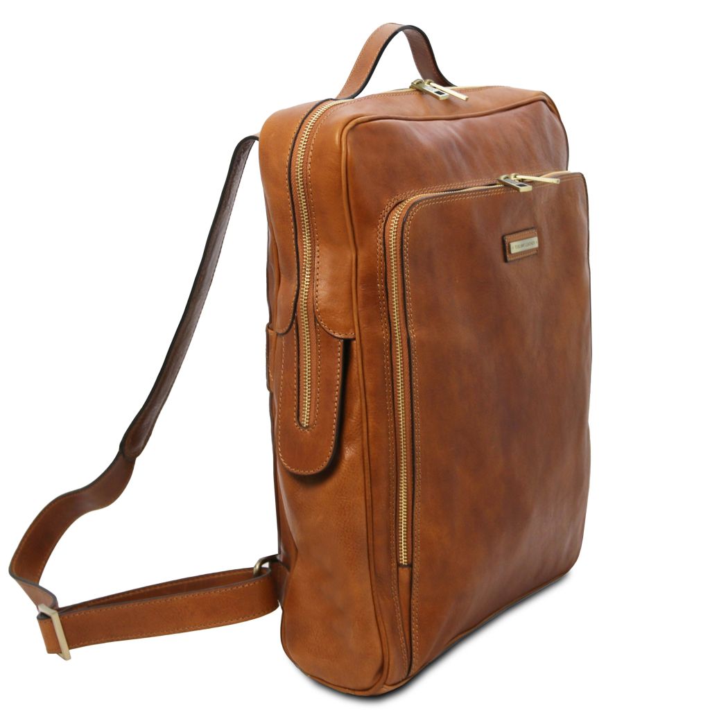 Tuscany Leather Bangkok Datorryggsäck #Färg_Cognac