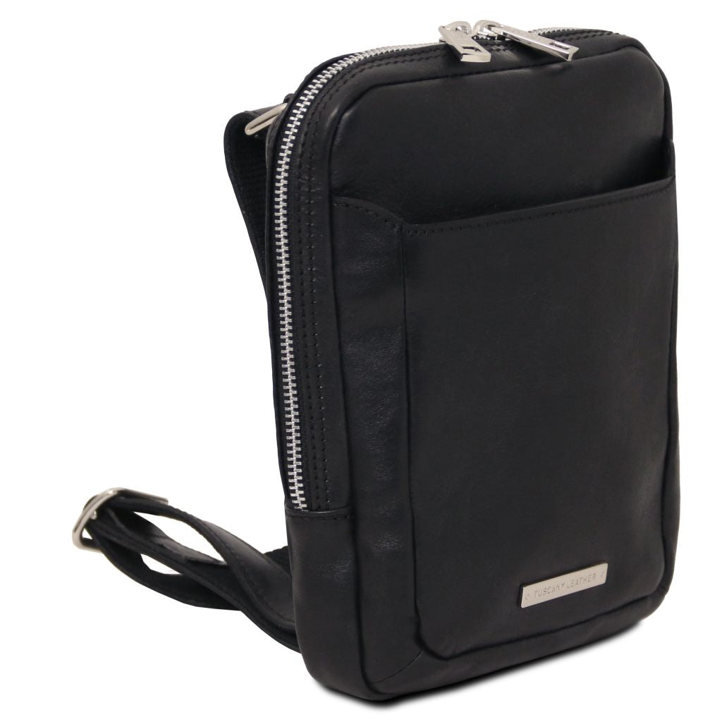 Tuscany Leather Mark Axelremsväska #Färg_Svart