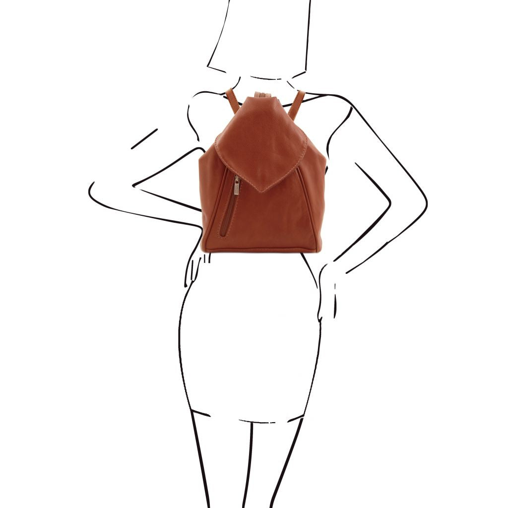 Tuscany Leather Delhi Ryggsäck #Färg_Cognac