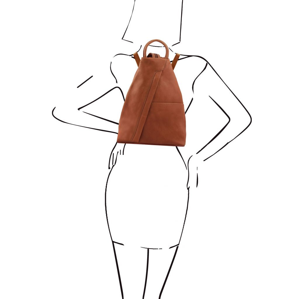 Tuscany Leather Shanghai Ryggsäck #Färg_Cognac