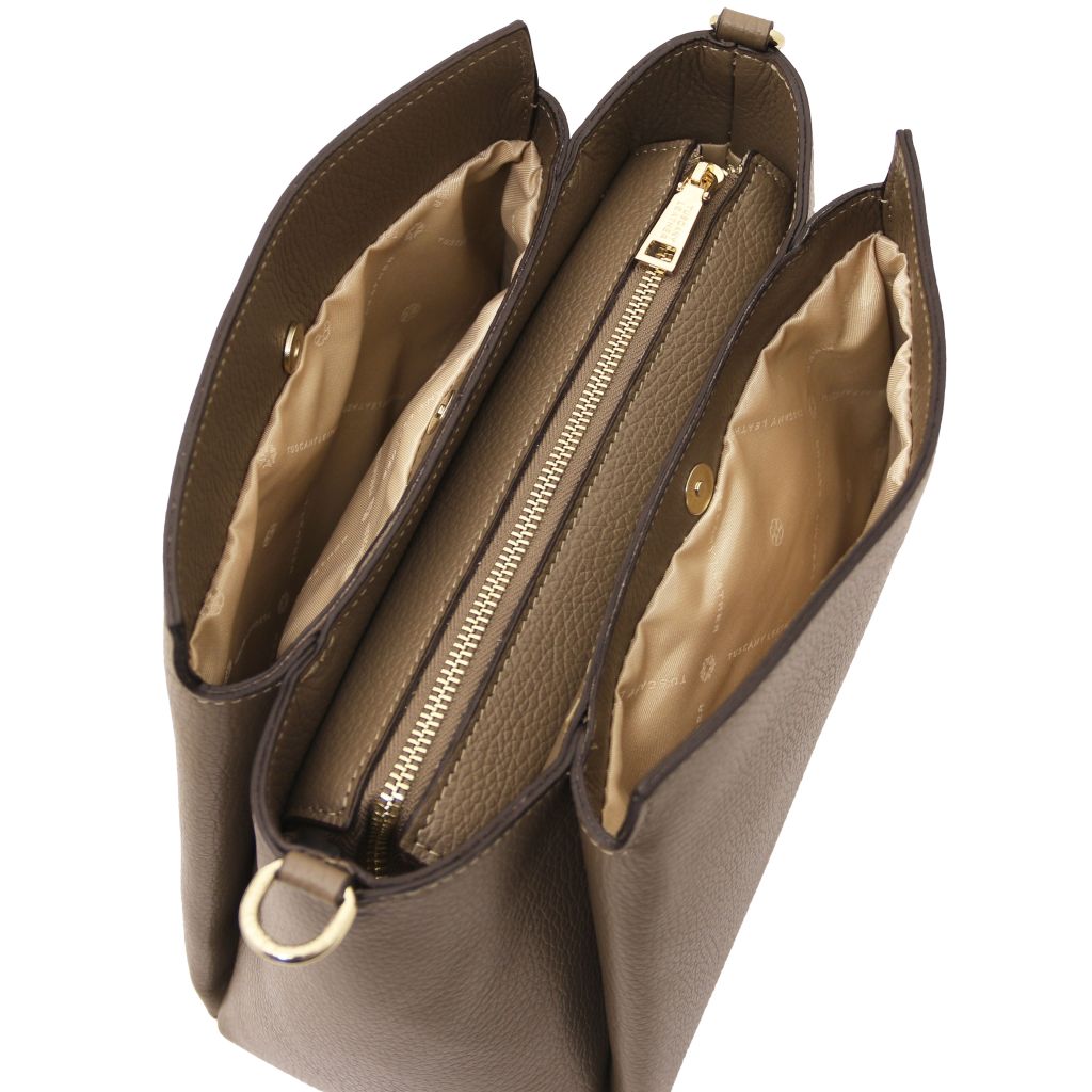 Tuscany Leather Abby Handväska #Färg_Taupe