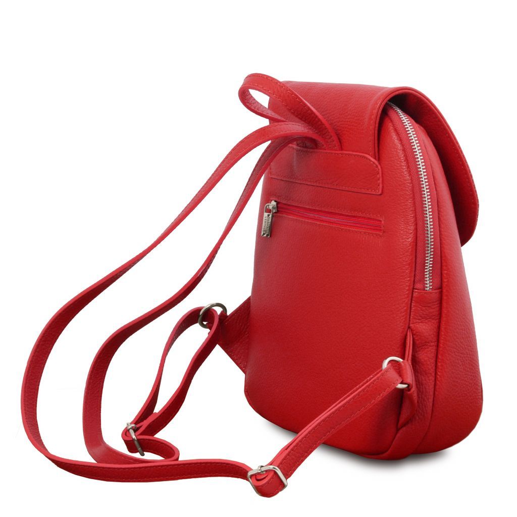 Tuscany Leather TL Bag Ryggsäck #Färg_Läppstift Rött