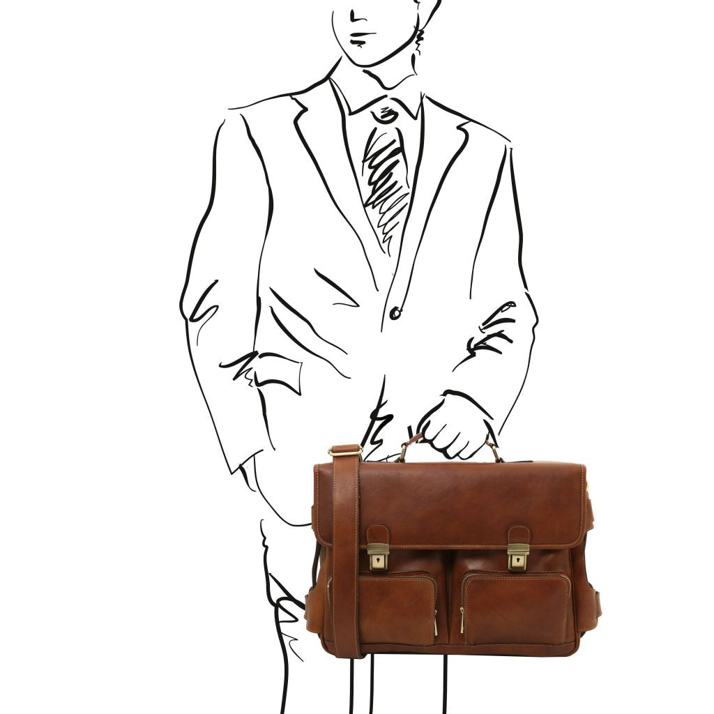 Tuscany Leather Ventimiglia Portfölj #Färg_Brun