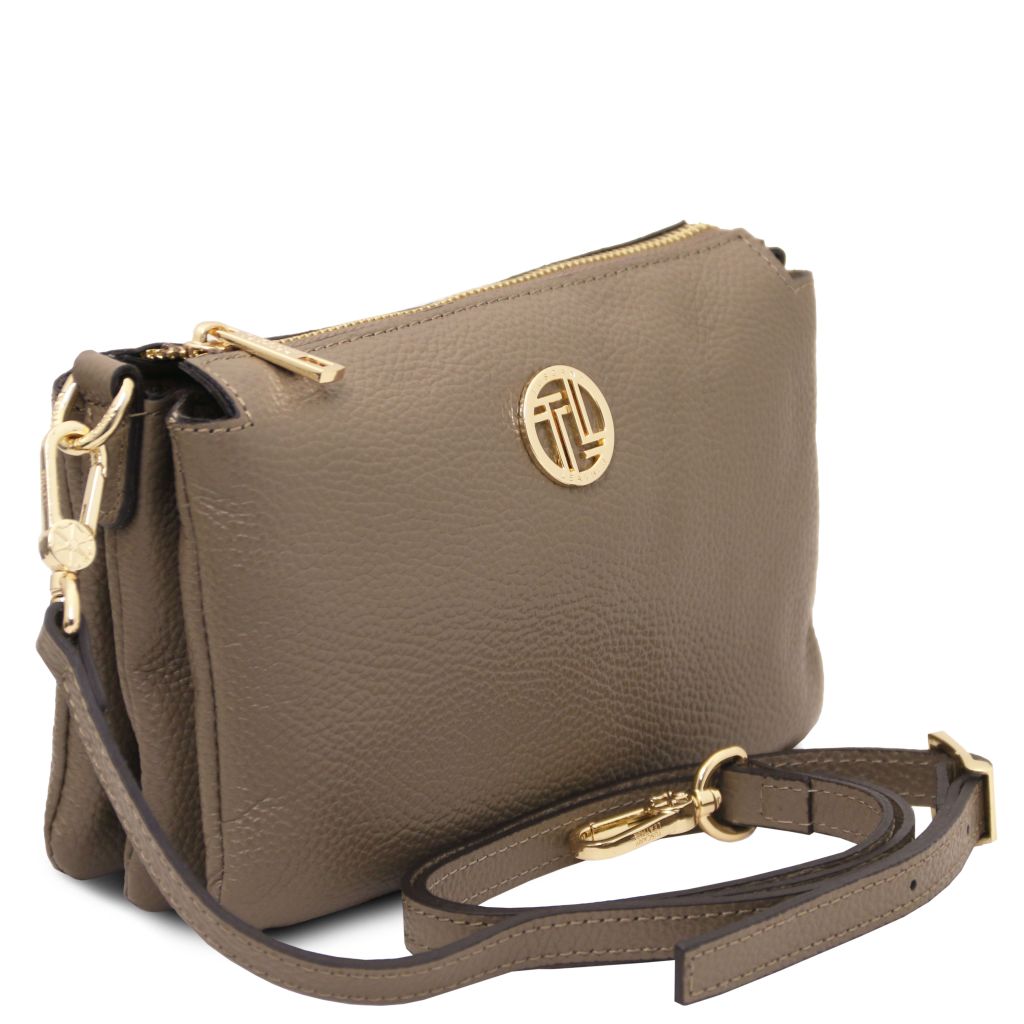 Tuscany Leather Sia Handväska #Färg_Mörk Taupe